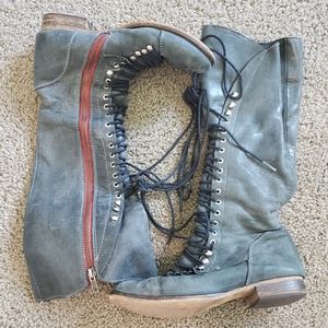 Steve Madden Tall Lace Up Perrin Boot 7